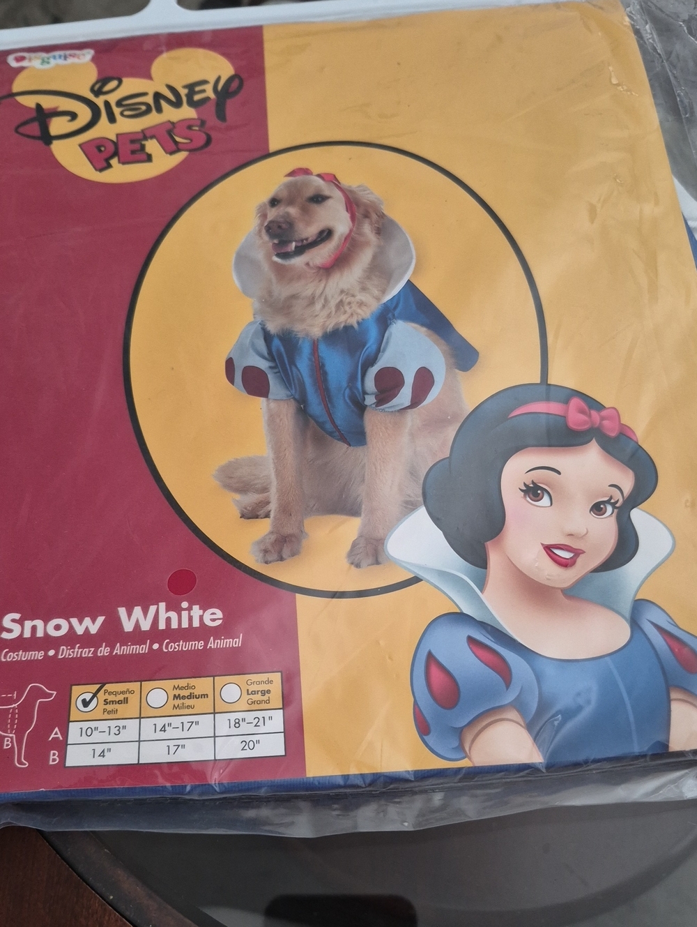 Disney Snow White Blue & White Dog Costume